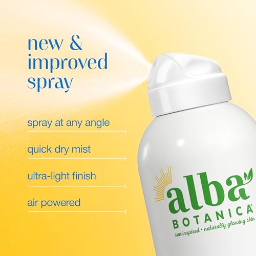 Alba Botanica Sunscreen for Face and Body, Hydrating Sunscreen Spray