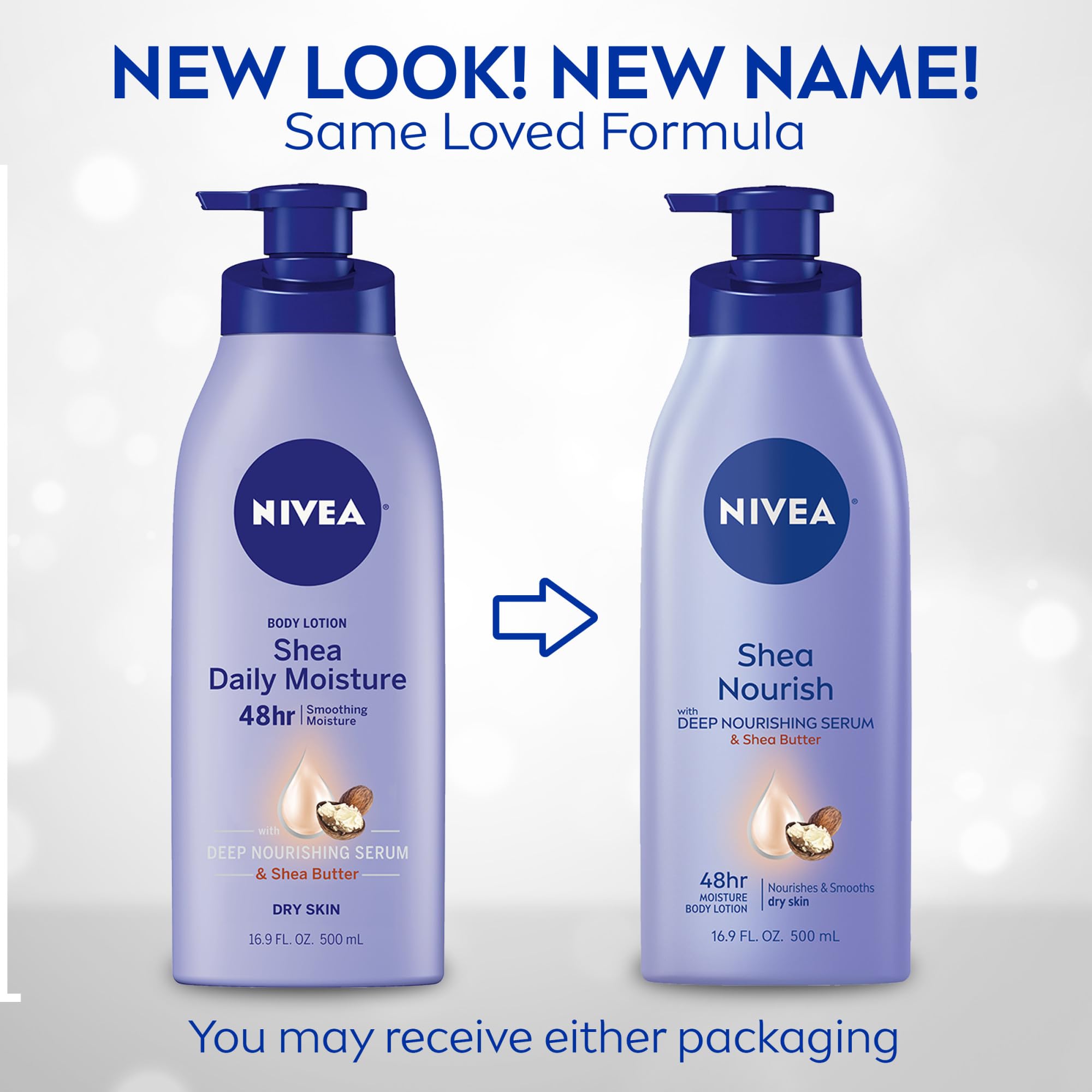 NIVEA Cocoa Butter Body Lotion for Dry Skin with Hyaluronic Acid, Cocoa Butter and Deep Nourishing Serum, 72-Hour Body Moisturizer, 16.9 Fl Oz Pump Bottle