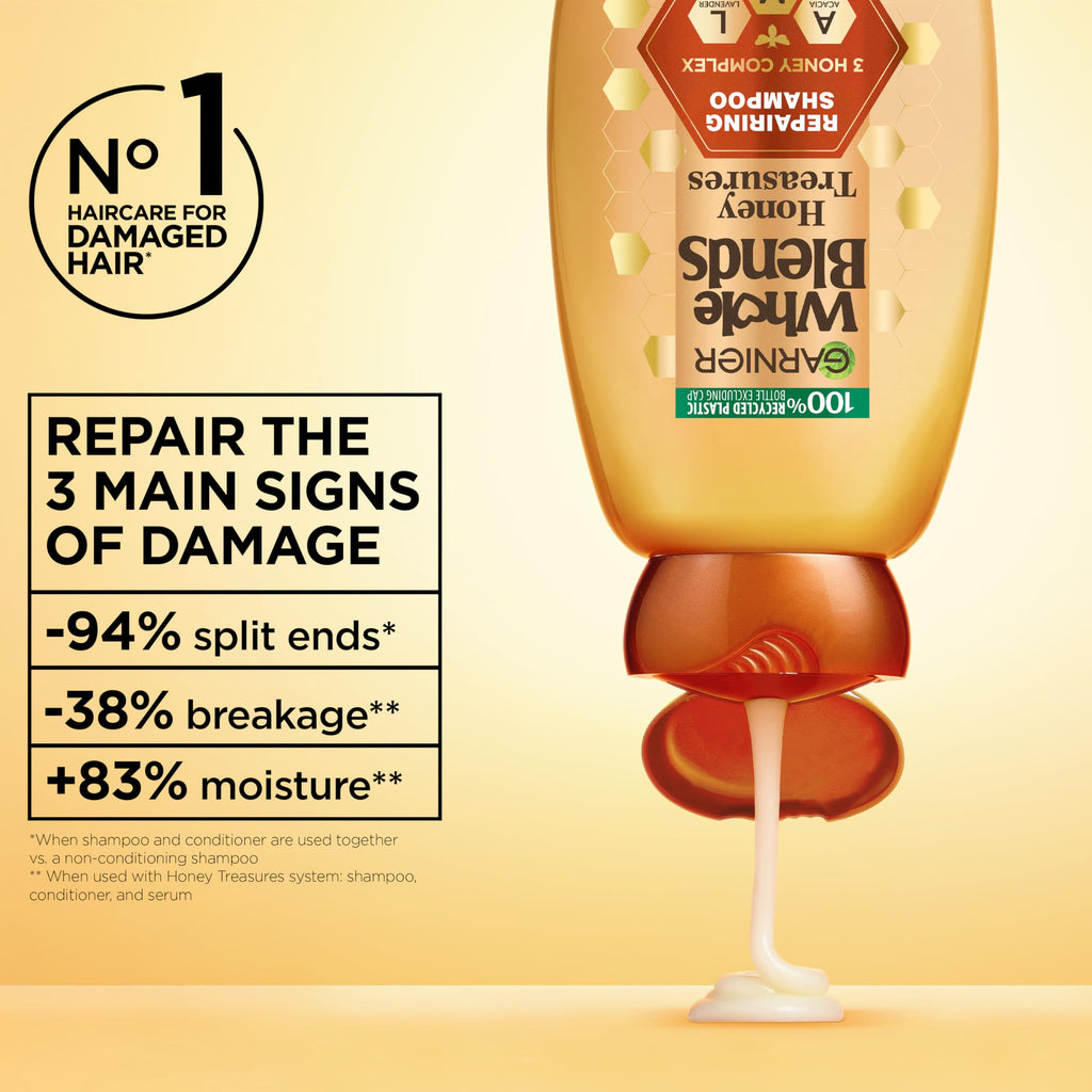 Garnier Whole Blends Repairing Shampoo Honey Treasures Count