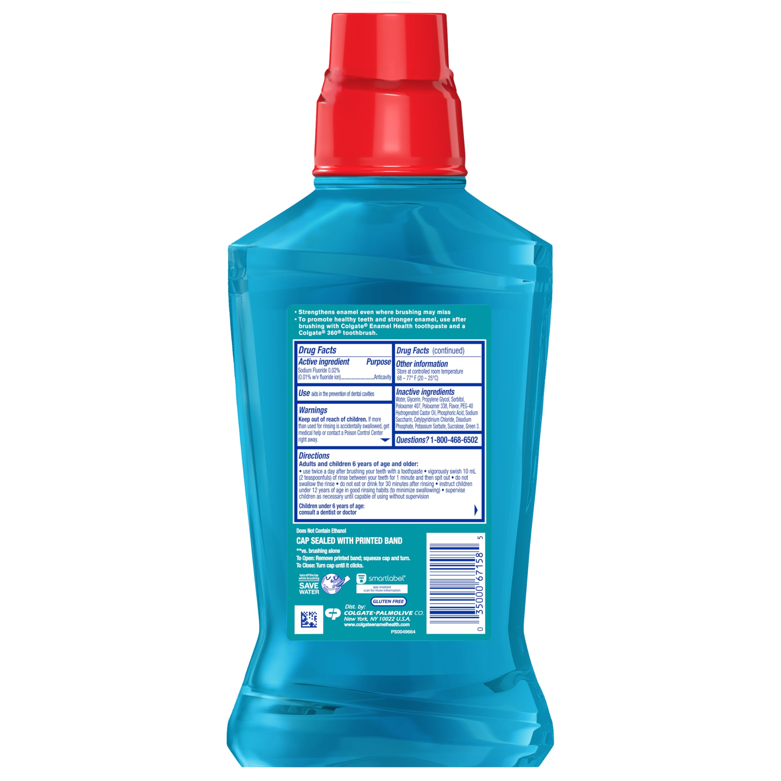 Colgate Enamel Health Anticavity Fluoride Mouthwash