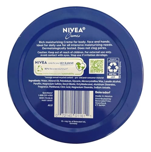 NIVEA Creme 13.5 Ounce Tin (400ml) (3 Pack)