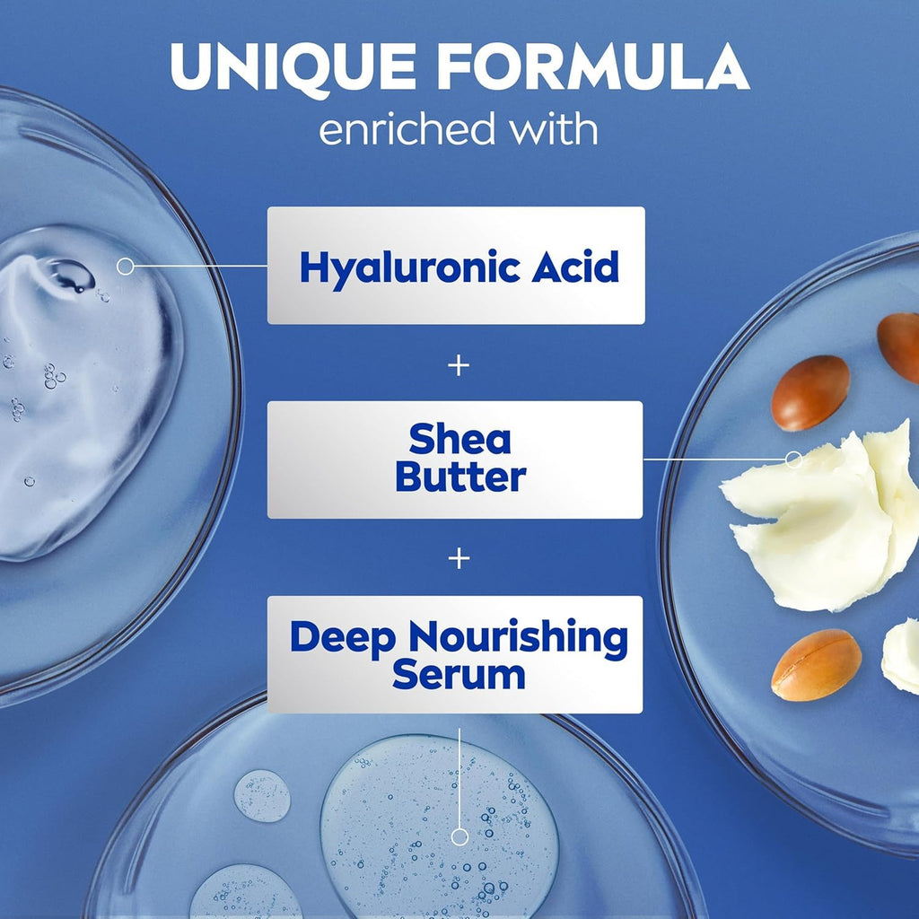 NIVEA Shea Daily Moisture Body Lotion, 16.9 oz (Pack of 4)