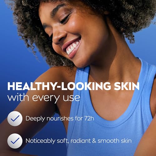 NIVEA Cocoa Butter Body Lotion for Dry Skin with Hyaluronic Acid, Cocoa Butter and Deep Nourishing Serum, 72-Hour Body Moisturizer, 16.9 Fl Oz Pump Bottle