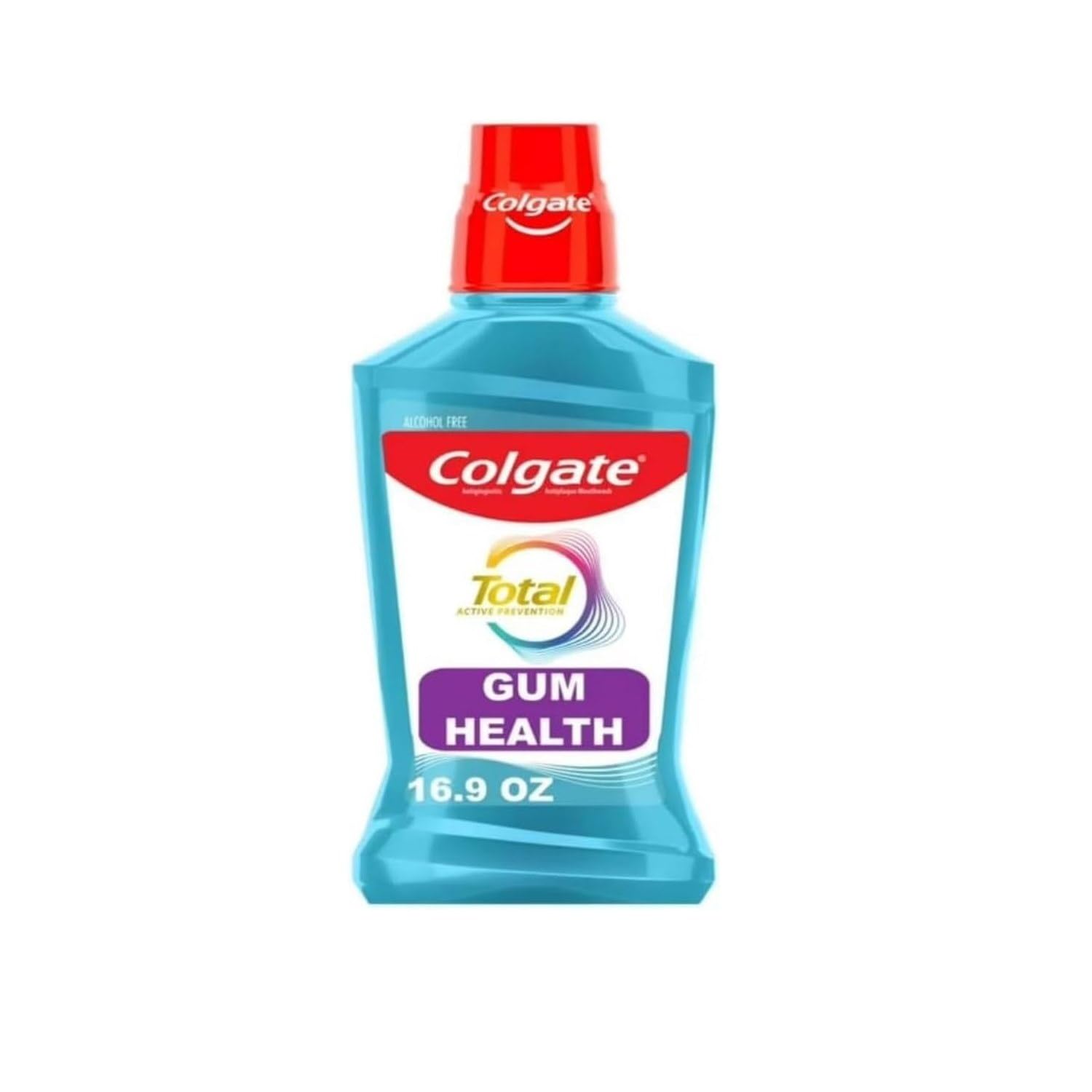 Colgate Total Gum Health Antiplaque Mouthwash, Clean Mint 16.90 oz (Pack of 4)