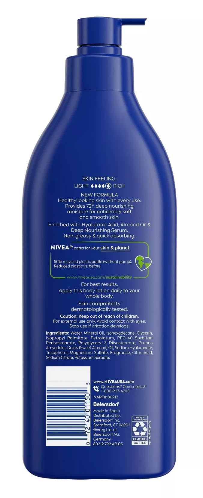 NIVEA Essentially Enriched Body Lotion 16.9 Fl Oz