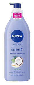 Nivea Lotion Coconut & Monoi Oil Infused 16.9 Ounce (500ml) (Pack of 2)