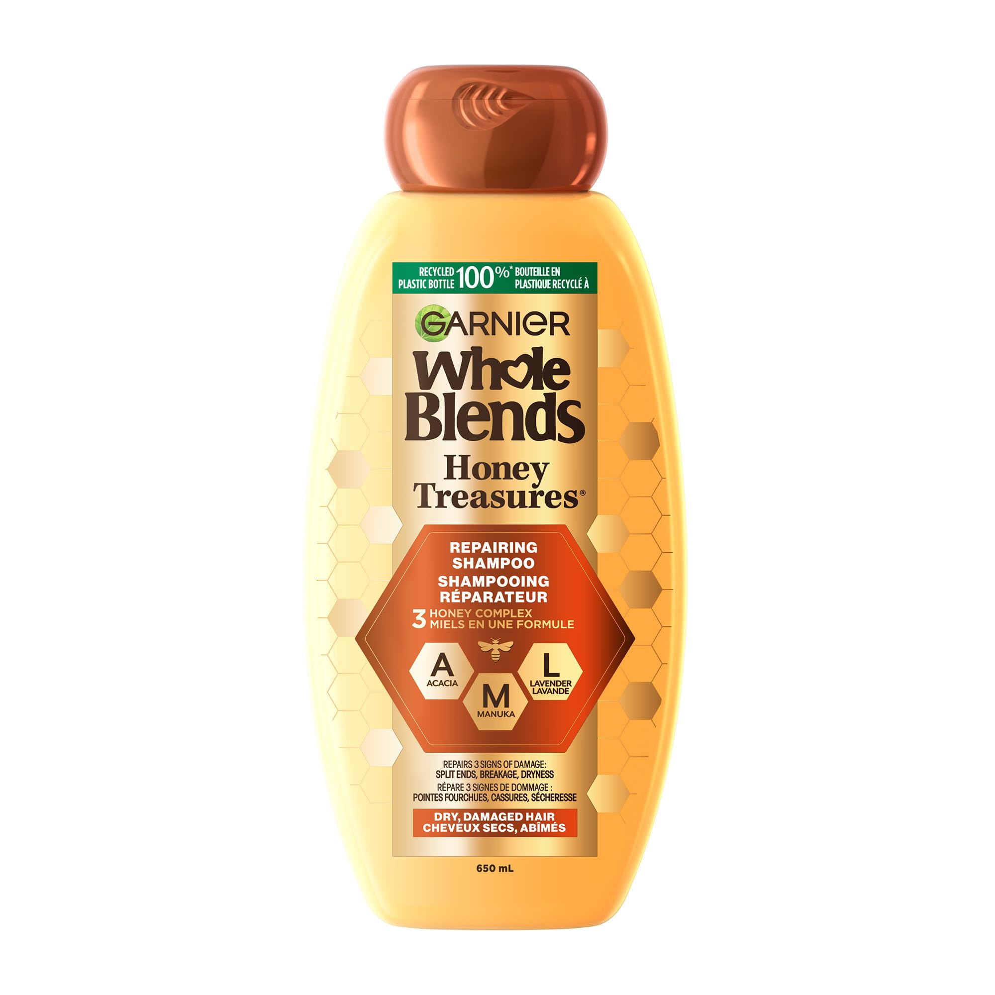 Garnier Whole Blends Repairing Shampoo Honey Treasures Count