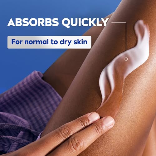 NIVEA Oil Infused Vanilla and Almond Oil Body Lotion for Women, Fast-Absorbing and Non-Greasy Vanilla Scented Lotion Moisturizes for 48 Hours, 16.9 Fl Oz Pump Bottle, Pack of 3