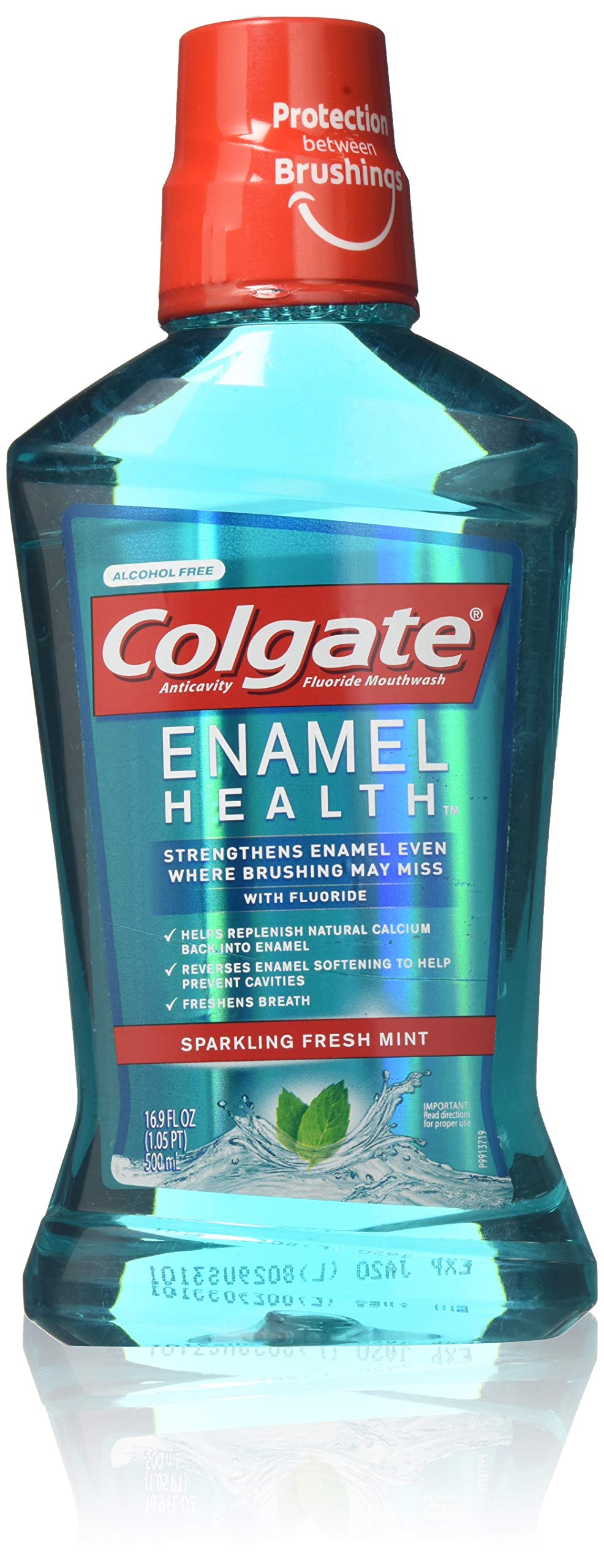 Colgate Enamel Health Anticavity Fluoride Mouthwash, Sparkling Fresh Mint 16.90 oz (Pack of 3)