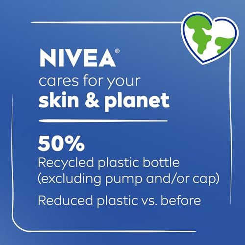 NIVEA Cocoa Butter Body Lotion for Dry Skin with Hyaluronic Acid, Cocoa Butter and Deep Nourishing Serum, 72-Hour Body Moisturizer, 16.9 Fl Oz Pump Bottle
