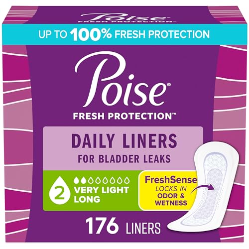 Poise Fresh Protection Female Incontinent Pad Long Length 8.5" L 19308