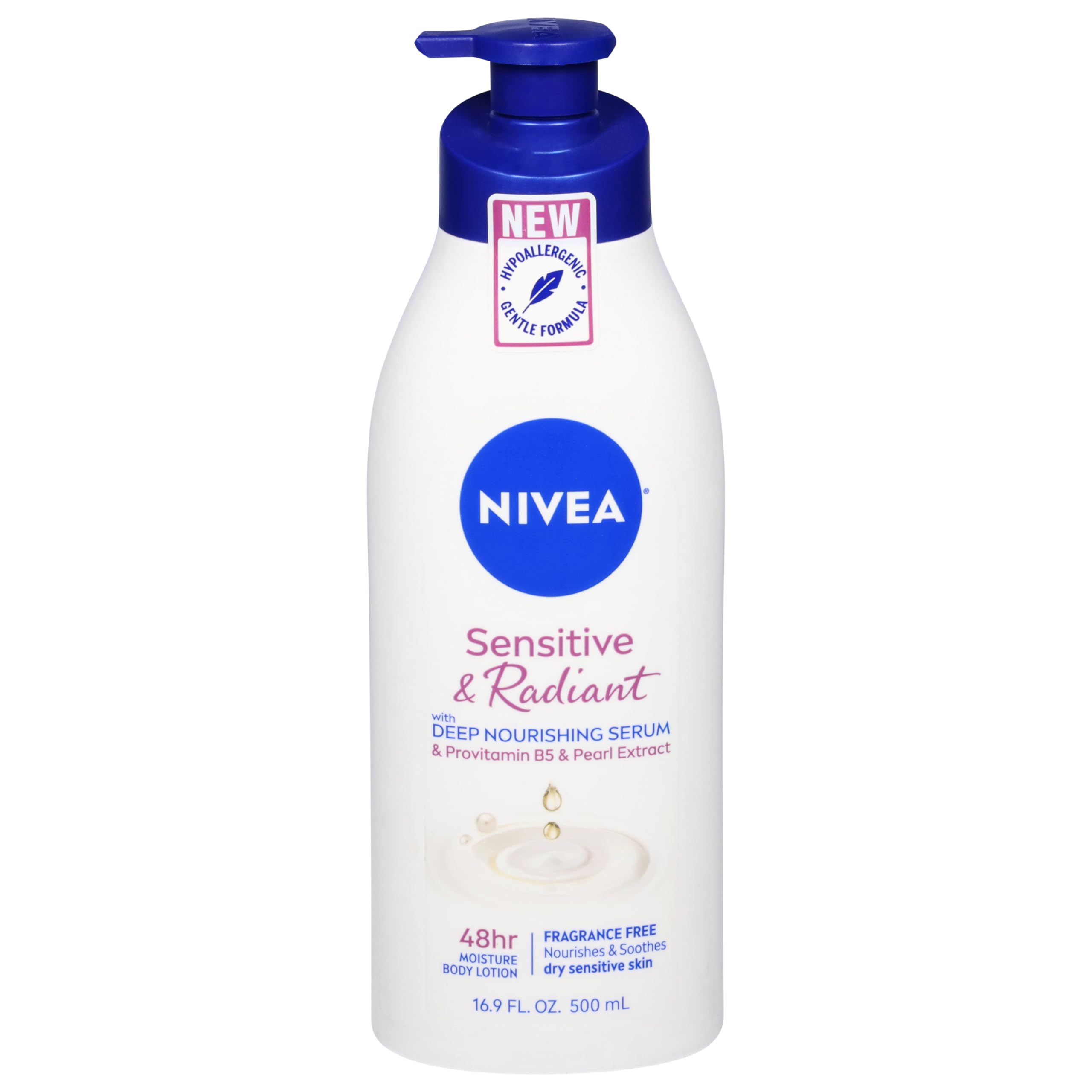 Nivea, Sensitive & Radiant Body Lotion, 16.9 Fl Oz