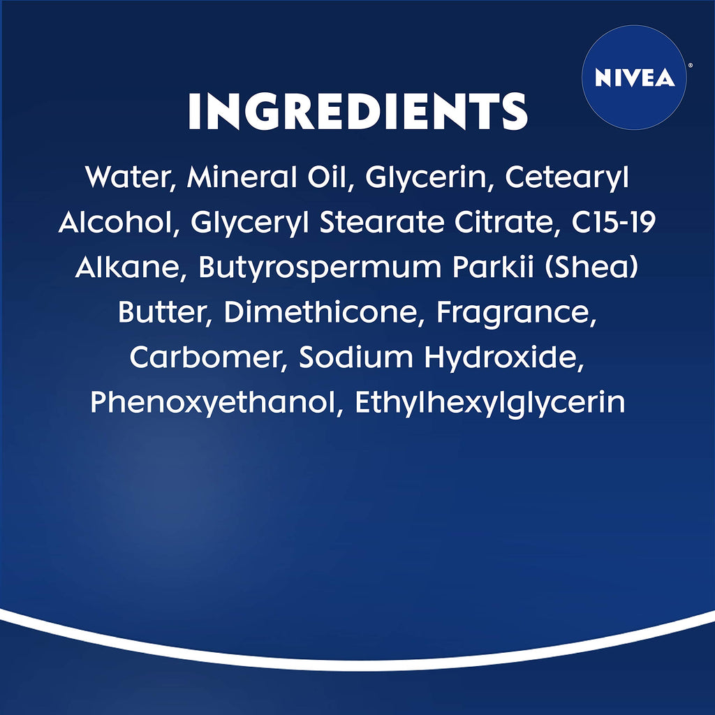 NIVEA Cocoa Butter Body Lotion for Dry Skin with Hyaluronic Acid, Cocoa Butter and Deep Nourishing Serum, 72-Hour Body Moisturizer, 16.9 Fl Oz Pump Bottle