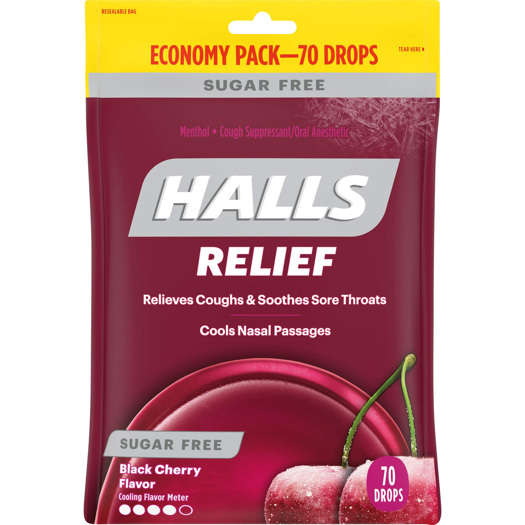 Halls Relief Sugar Free Cough Drops