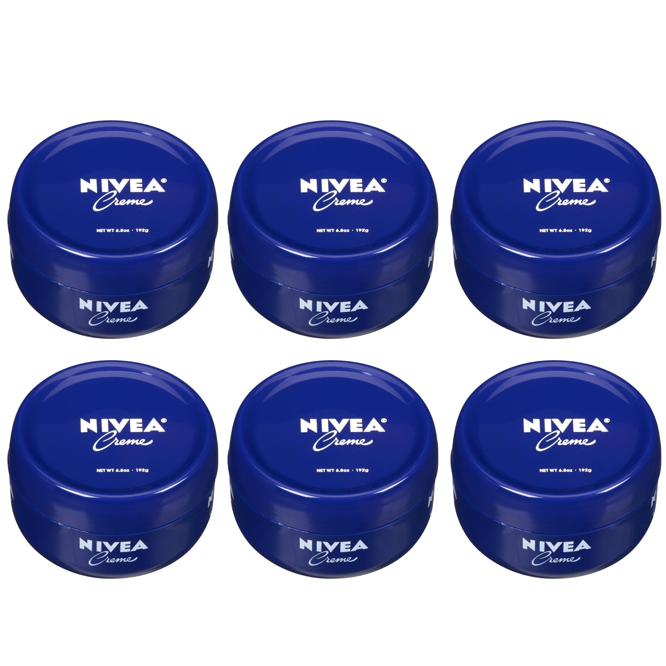 Nivea Creme Jar 6.8 Ounce (201ml) (6 Pack)