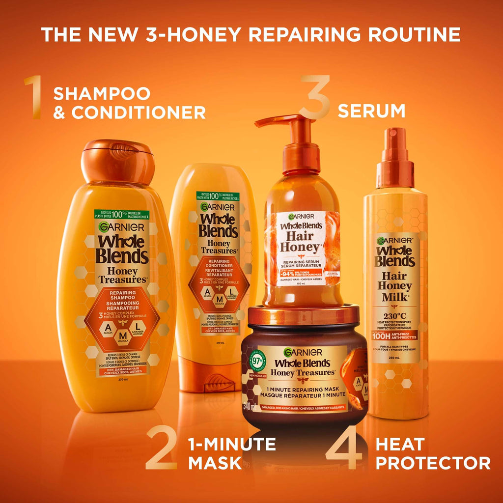 Garnier Whole Blends Repairing Shampoo Honey Treasures Count