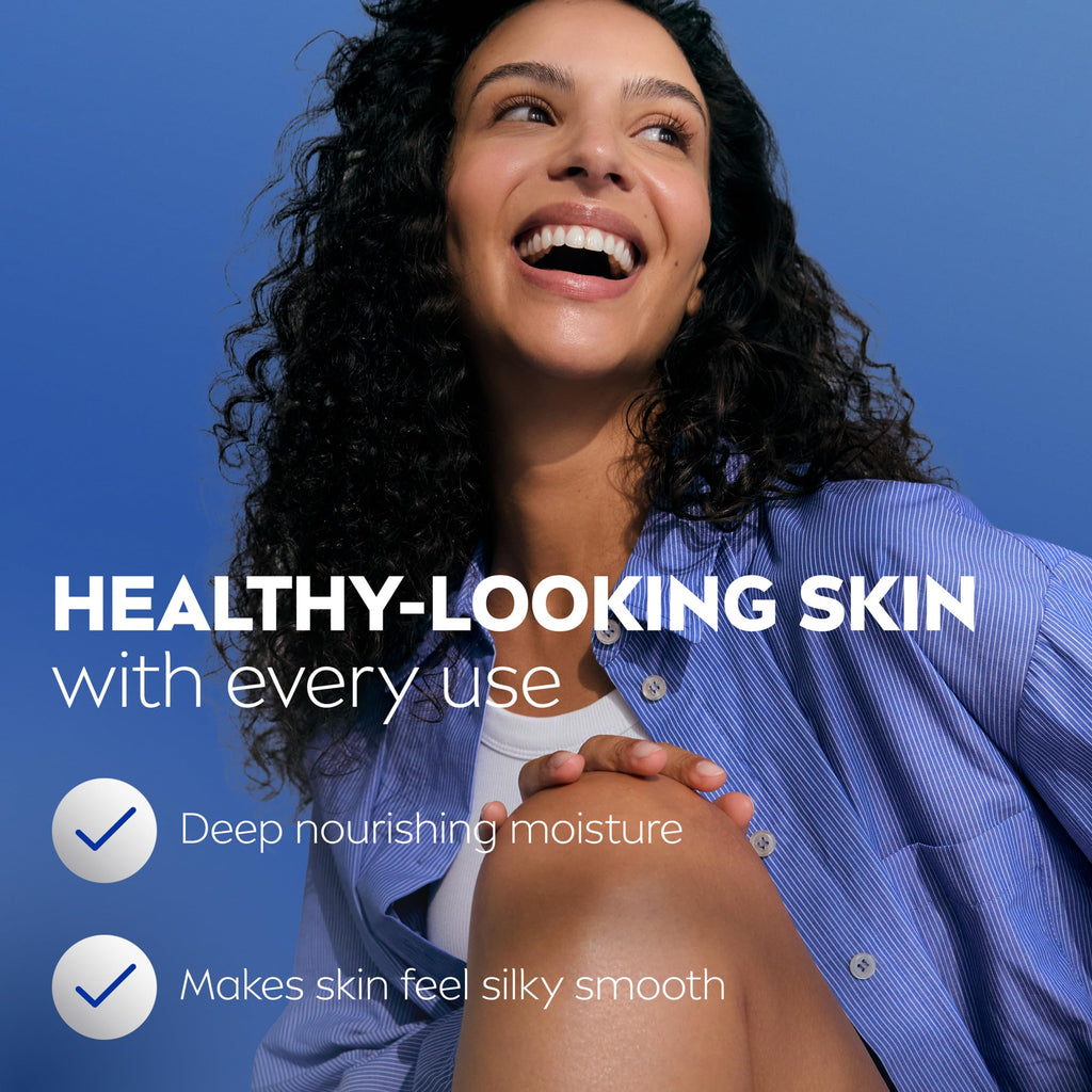 NIVEA Cocoa Butter Body Lotion for Dry Skin with Hyaluronic Acid, Cocoa Butter and Deep Nourishing Serum, 72-Hour Body Moisturizer, 16.9 Fl Oz Pump Bottle