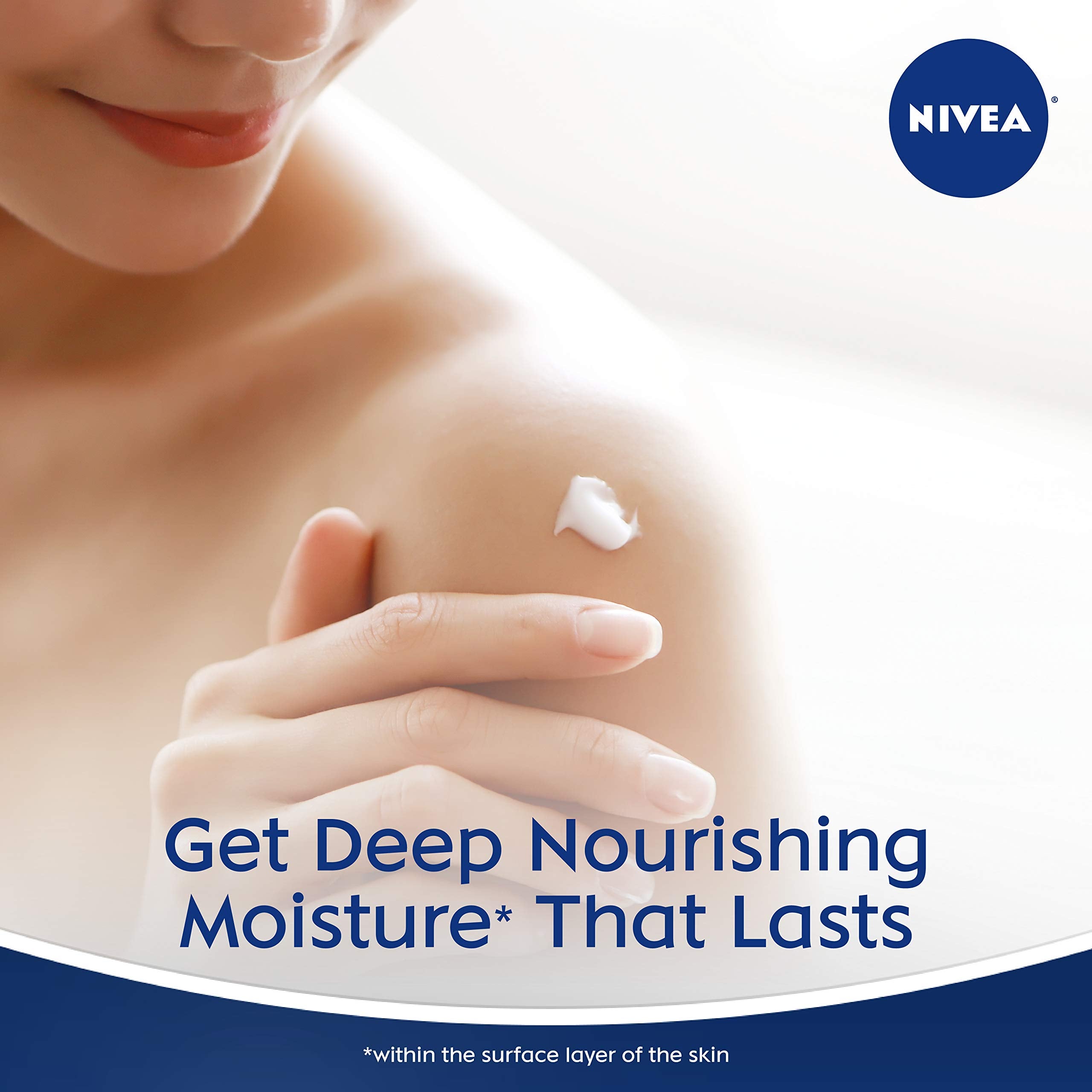 NIVEA Cocoa Butter Body Lotion for Dry Skin with Hyaluronic Acid, Cocoa Butter and Deep Nourishing Serum, 72-Hour Body Moisturizer, 16.9 Fl Oz Pump Bottle