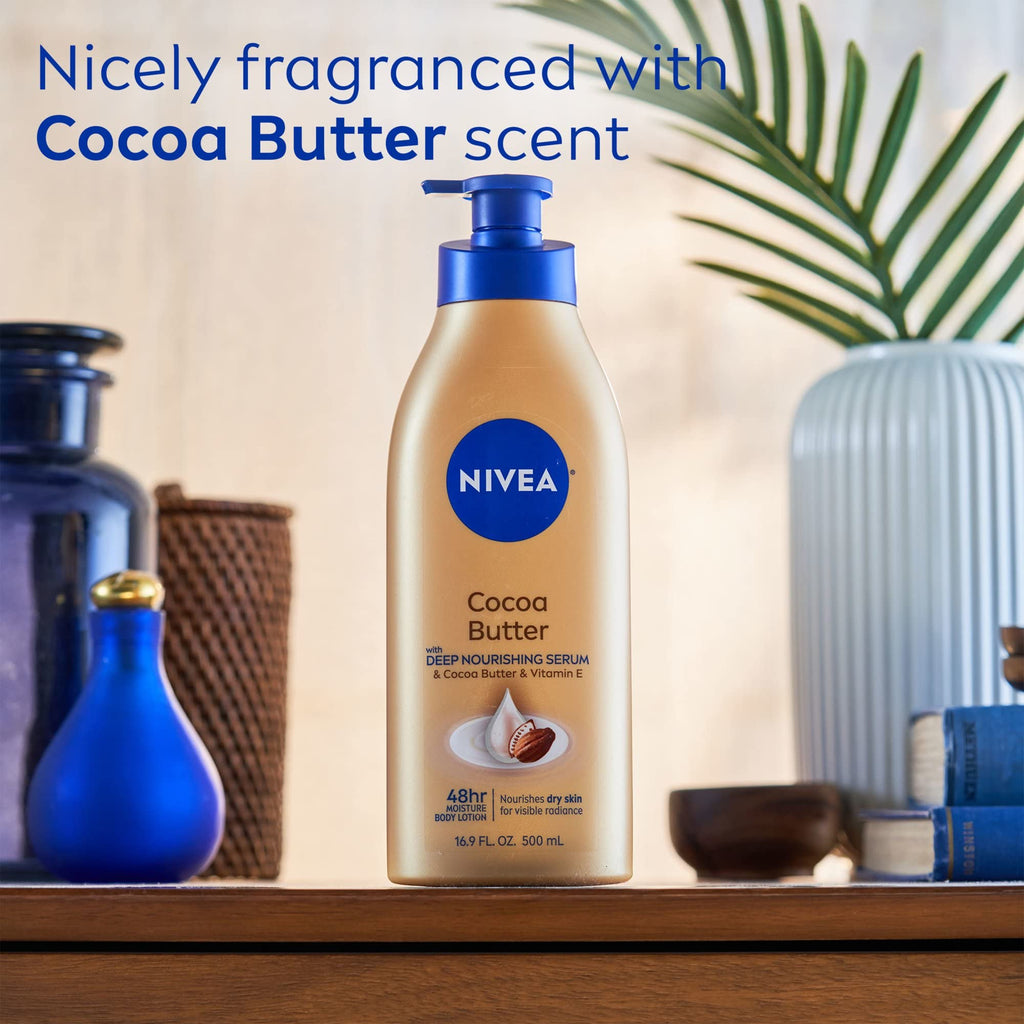 NIVEA Cocoa Butter Body Lotion 16.9 fl. oz. (Pack of 4)