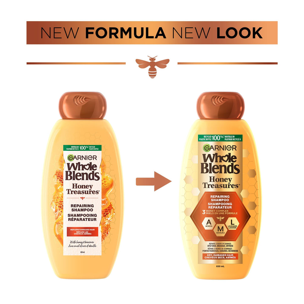 Garnier Whole Blends Repairing Shampoo Honey Treasures Count