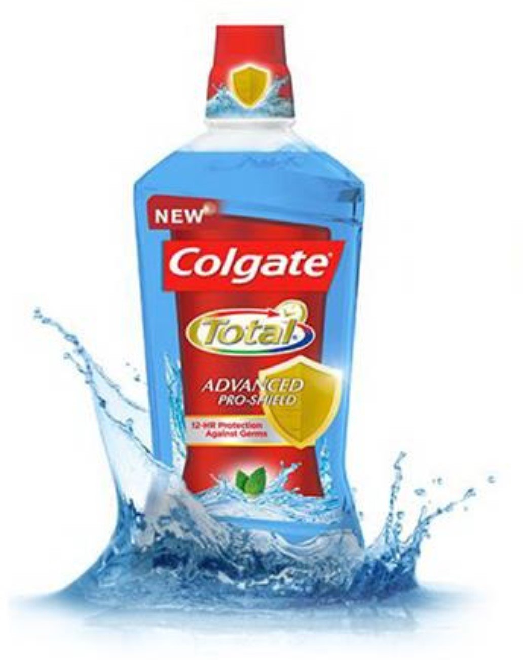 Colgate Advanced Pro-Shield Mouthwash, Peppermint Blast 500 ml (Pack of 4)
