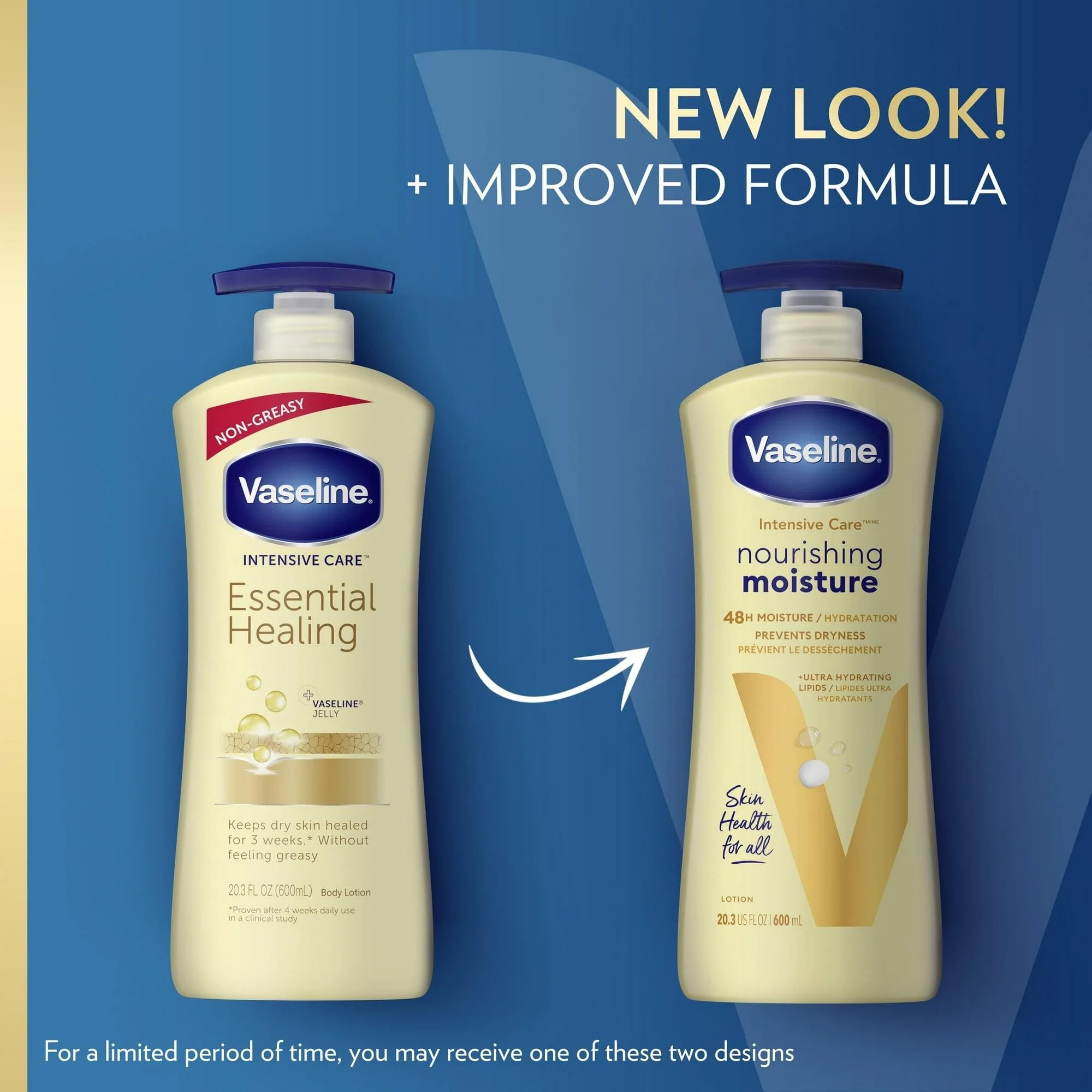 Vaseline Body Lotion Essential Healing 20.3 oz (Pack of 6)