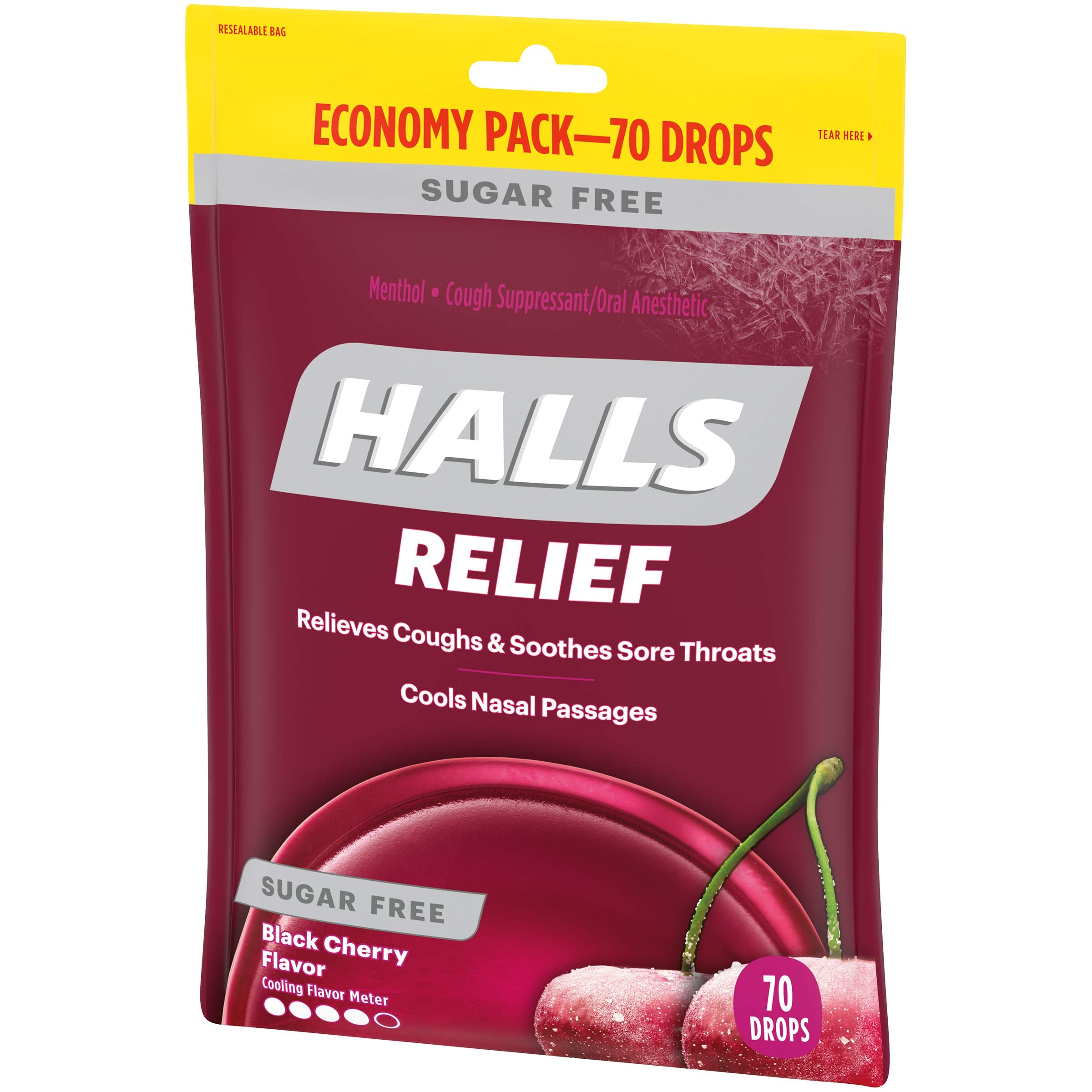 Halls Relief Sugar Free Cough Drops