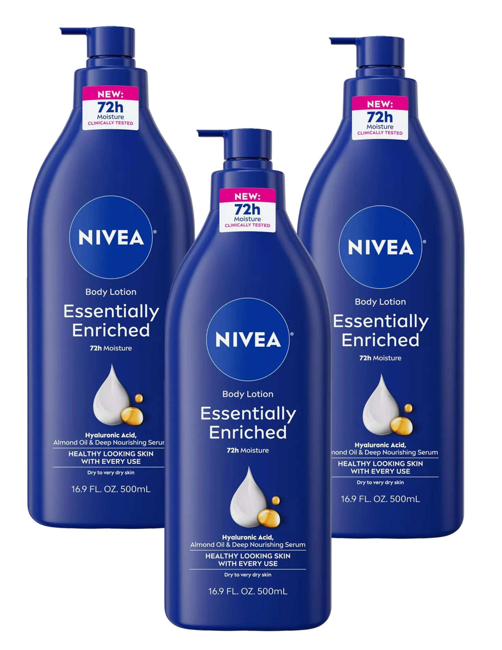 NIVEA Essentially Enriched Body Lotion 16.9 Fl Oz