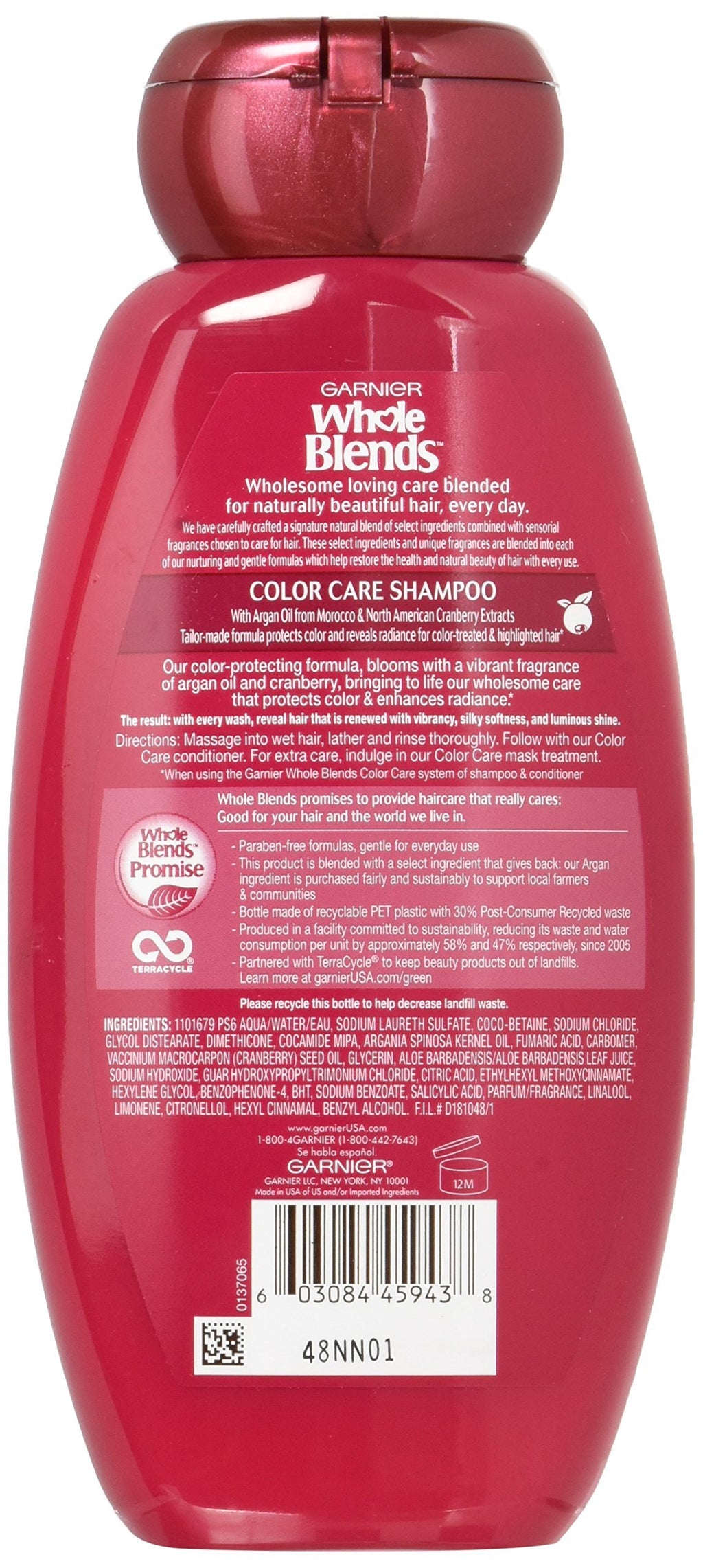 Garnier Hair Care Whole Blends Color Care Shampoo