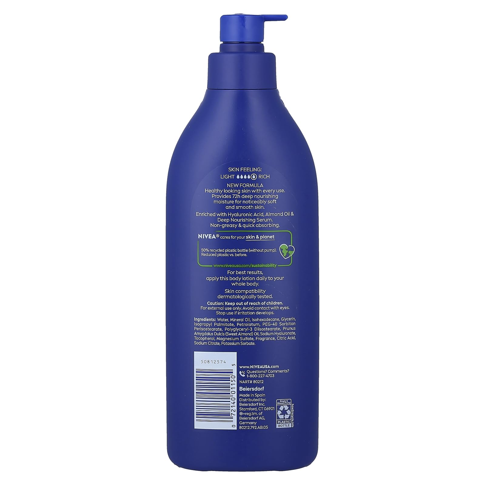 NIVEA Essentially Enriched Body Lotion 16.9 Fluid Ounce