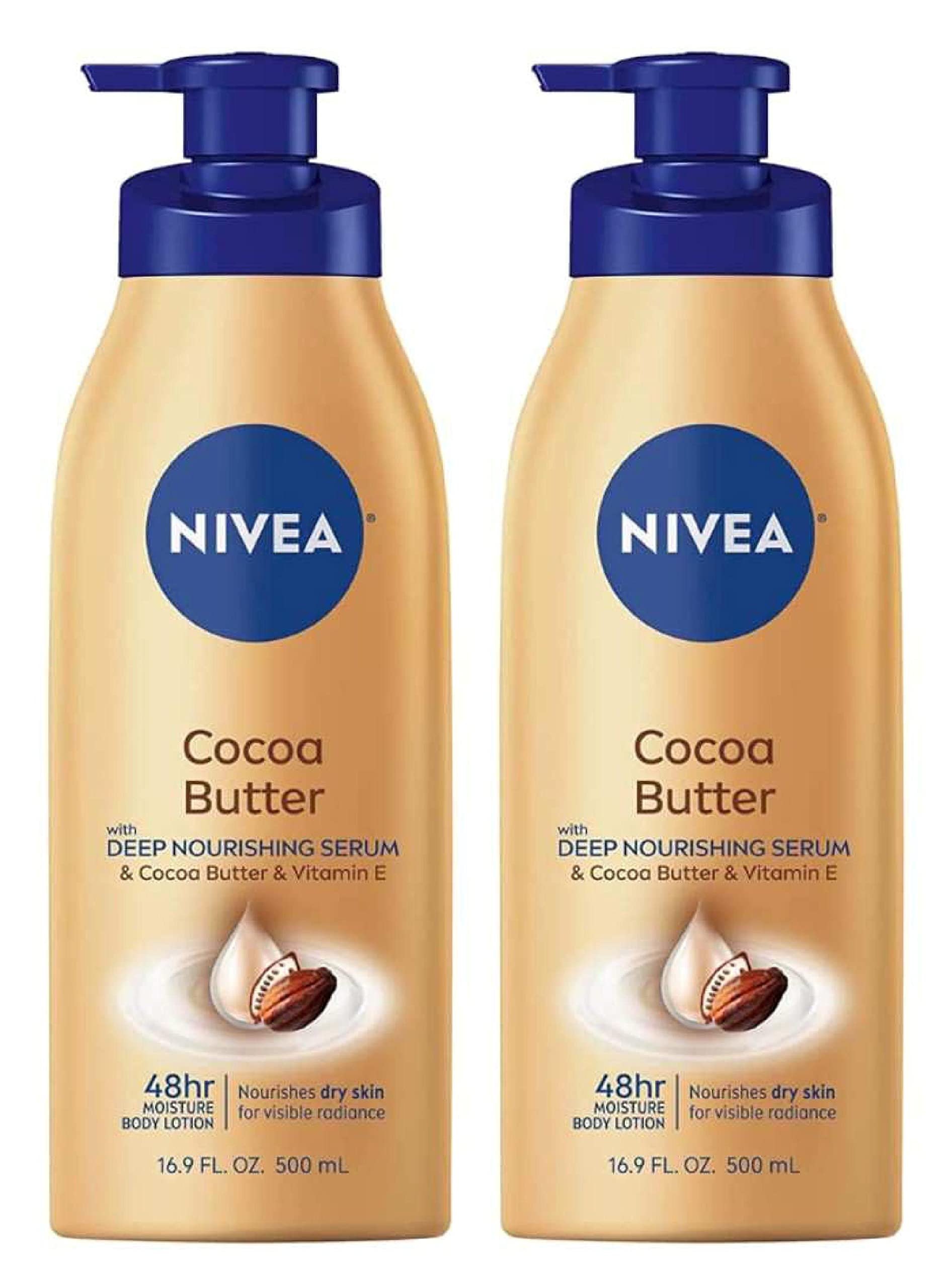 NIVEA Cocoa Butter Body Lotion 16.9 fl. oz. (Pack of 2)