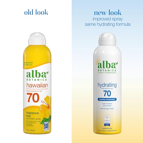 Alba Botanica Sunscreen for Face and Body, Hydrating Sunscreen Spray