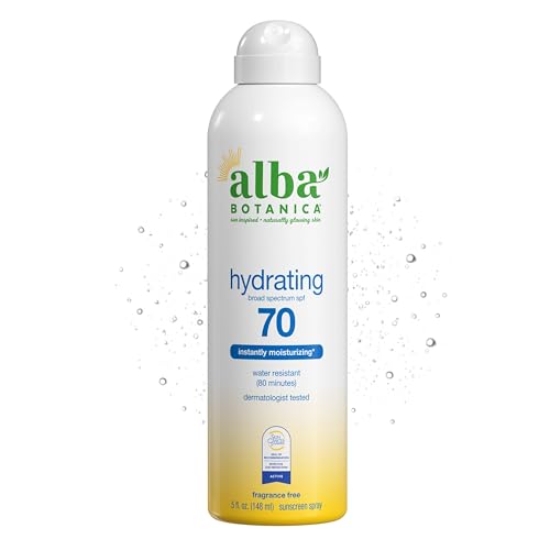 Alba Botanica Sunscreen for Face and Body, Hydrating Sunscreen Spray